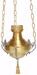 Picture of Suspension Sanctuary Lamp Blessed Sacrament Diam. cm 20 (7.9 inch) smooth satin brass Gold Silver lamp holder for Churches