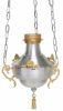 Immagine di Lampada Santissimo a sospensione Diam. 30 cm liscia satinata