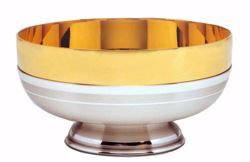 Picture of Liturgical Paten Ciborium H. cm 8 (3,1 inch) smooth satin finish in brass Gold Silver 