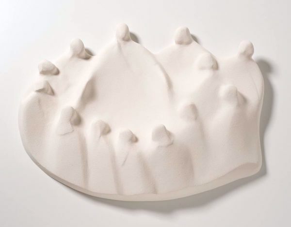 Immagine di Ultima Cena 35x25 cm ceramica bianca Loppiano