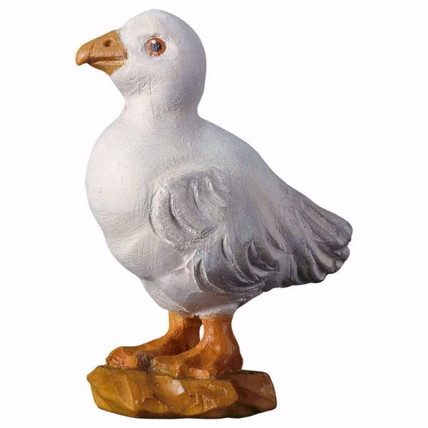 Picture of Duckling cm 10 (3,9 inch) hand painted Ulrich Nativity Scene Val Gardena wooden Statue baroque style