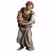 Imagen de Campesina con bebé cm 10 (3,9 inch) Belén Ulrich pintado a mano Estatua artesanal de madera Val Gardena estilo barroco