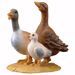 Picture of Group of ducks cm 10 (3,9 inch) hand painted Ulrich Nativity Scene Val Gardena wooden Statue baroque style