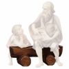 Immagine di Panchina Presepe Ulrich 10 cm tradizionale legno