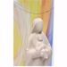 Picture of Madonna with Child on the way out with plexiglass window cm 30 (11,8 inch) Desk Sculpture in white clay Ceramica Centro Ave Loppiano