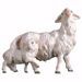 Picture of Sheep with lamb at it´s back cm 10 (3,9 inch) hand painted Ulrich Nativity Scene Val Gardena wooden Statue baroque style