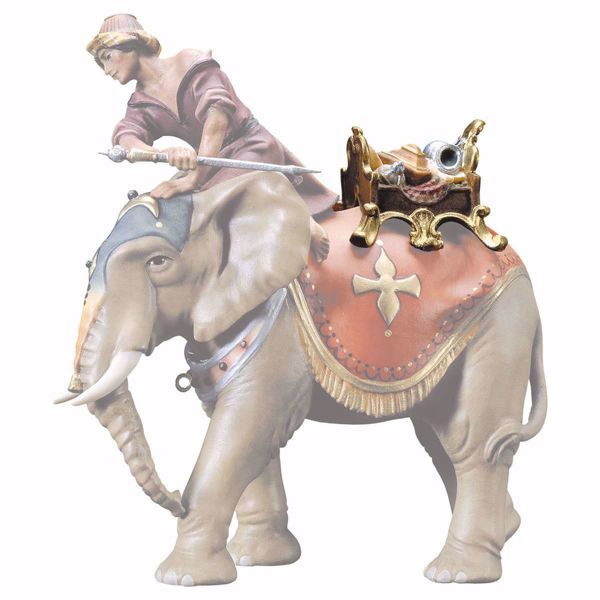 Picture of Juwels Saddle for standing Elephant Ulrich Nativity 10 cm (3,9 inch) traditional wood