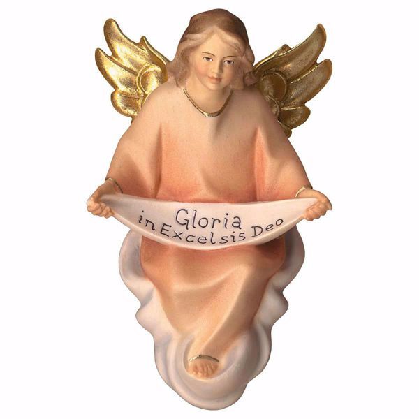 Imagen de Ángel Gloria cm 10 (3,9 inch) Belén Cometa pintado a mano Estatua artesanal de madera Val Gardena estilo Árabe tradicional