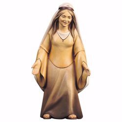 Picture of Peasant Woman watching cm 10 (3,9 inch) hand painted Comet Nativity Scene Val Gardena wooden Statue traditional Arabic style