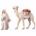 Immagine di Sella per cammello in piedi cm 10 (3,9 inch) Presepe Cometa dipinto a mano Statua artigianale in legno Val Gardena stile Arabo tradizionale