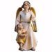 Immagine di Angelo custode con bambina cm 10 (3,9 inch) Presepe Redentore dipinto a mano Statua artigianale in legno Val Gardena stile tradizionale