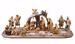 Imagen de Cena de los Pastores 3 piezas cm 10 (3,9 inch) Belén Redentor pintado a mano Estatuas artesanales de madera Val Gardena estilo tradicional