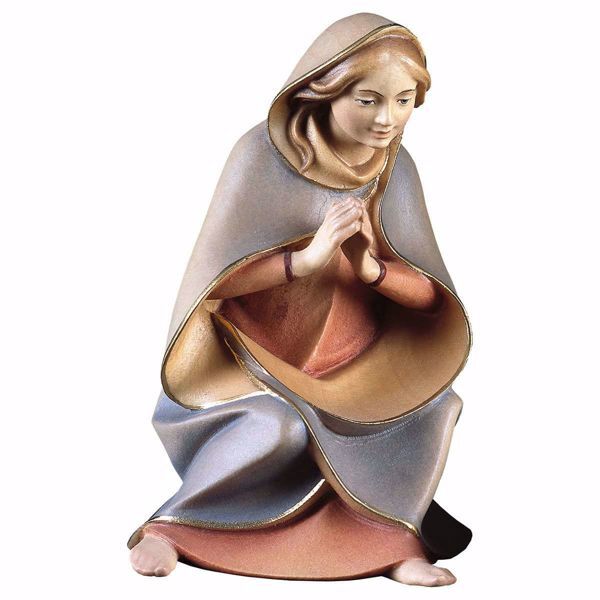 Imagen de María / Madonna cm 10 (3,9 inch) Belén Redentor pintado a mano Estatua artesanal de madera Val Gardena estilo tradicional