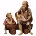 Picture of The word of God 3 Pieces cm 12 (4,7 inch) hand painted Ulrich Nativity Scene Val Gardena wooden Statues baroque style