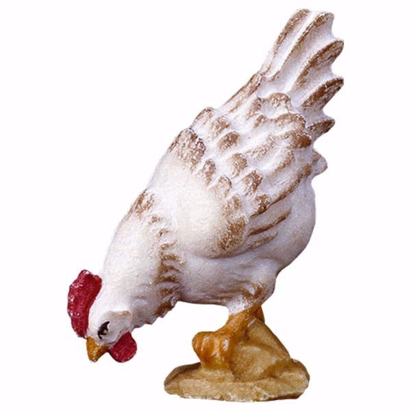 Immagine di Gallina beccante Presepe Ulrich 12 cm tradizionale legno