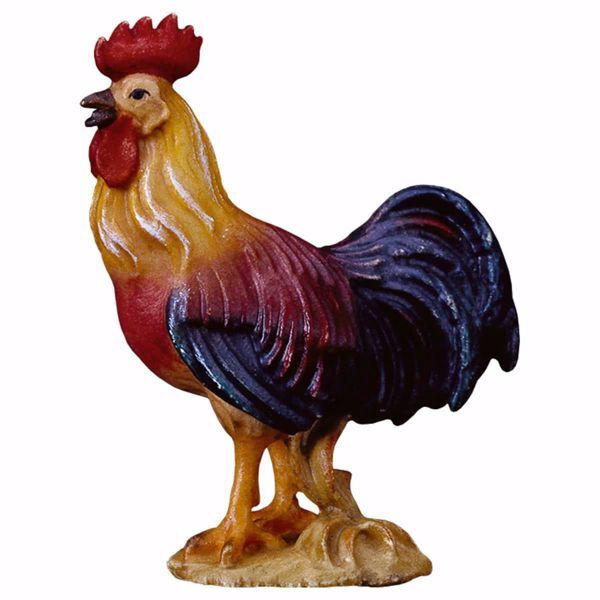 Immagine di Gallo in piedi Presepe Ulrich 12 cm tradizionale legno
