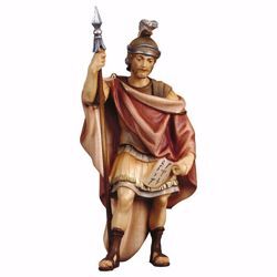 Imagen de Soldado Romano cm 12 (4,7 inch) Belén Ulrich pintado a mano Estatua artesanal de madera Val Gardena estilo barroco