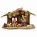 Picture of Ulrich Nativity Set 7 Pieces cm 12 (4,7 inch) hand painted Val Gardena wooden Statues