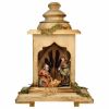 Imagen de Belén artesanal completo italiano Ulrich 5 piezas 12 cm clásico madera 