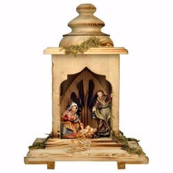 Picture of Ulrich Nativity Set 5 Pieces cm 12 (4,7 inch) hand painted Val Gardena wooden Statues