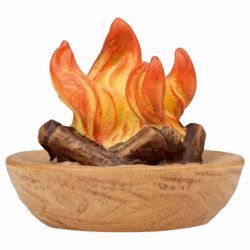 Picture of Fire cm 12 (4,7 inch) hand painted Comet Nativity Scene Val Gardena wooden Statue traditional Arabic style