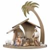 Picture of Comet hand painted Italian Nativity set 9 pieces 12 cm (4,7 inch)