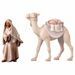 Picture of Standing Cameleer cm 16 (6,3 inch) hand painted Comet Nativity Scene Val Gardena wooden Statue traditional Arabic style