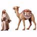 Imagen de Grupo Camello de pie 3 Piezas cm 16 (6,3 inch) Belén Cometa pintado a mano Estatuas artesanales de madera Val Gardena estilo Árabe tradicional