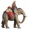 Picture of Elephant with juwels saddle 3 pcs Comet Nativity 16 cm (6,3 inch) arabic oil painted wood