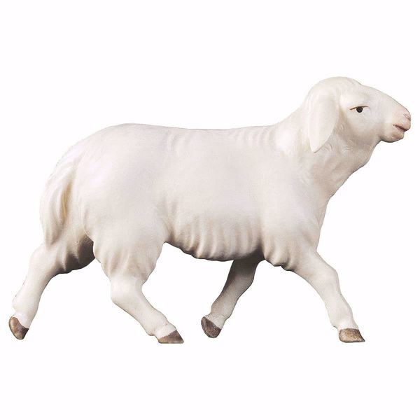 Picture of Sheep running cm 16 (6,3 inch) hand painted Comet Nativity Scene Val Gardena wooden Statue traditional Arabic style