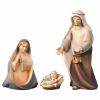 Immagine di Sacra Famiglia 4 pezzi statuine Presepe Cometa 16 cm arabo legno