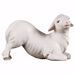 Picture of Kneeling lamb cm 16 (6,3 inch) hand painted Saviour Nativity Scene Val Gardena wooden Statue traditional style