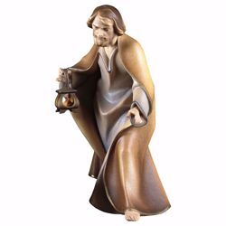 Picture of Saint Joseph cm 16 (6,3 inch) hand painted Saviour Nativity Scene Val Gardena wooden Statue traditional style