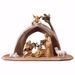 Picture of Saviour Nativity Set 11 Pieces cm 16 (6,3 inch) hand painted Val Gardena wooden Statues