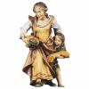Immagine di Contadina con Bambino Presepe Ulrich 15 cm tradizionale legno