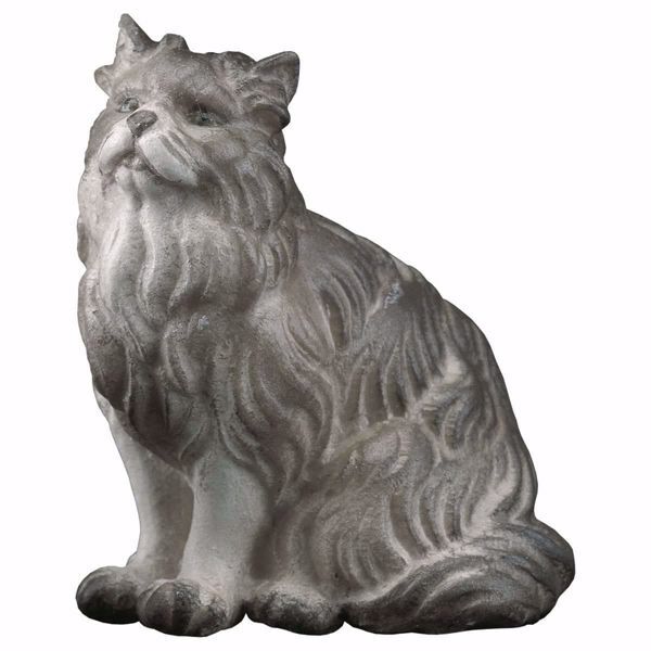 Imagen de Gato sentado Belén Ulrich 15 cm clásico madera artesanal