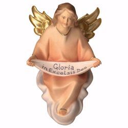 Picture of Glory Angel cm 25 (9,8 inch) hand painted Comet Nativity Scene Val Gardena wooden Statue traditional Arabic style