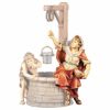 Immagine di Contadina al pozzo Presepe Ulrich 23 cm tradizionale legno