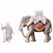 Picture of Standing Elephant cm 23 (9,1 inch) hand painted Ulrich Nativity Scene Val Gardena wooden Statue baroque style