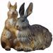 Picture of Group of rabbits cm 23 (9,1 inch) hand painted Ulrich Nativity Scene Val Gardena wooden Statue baroque style