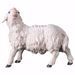 Picture of Sheep looking leftwards cm 23 (9,1 inch) hand painted Ulrich Nativity Scene Val Gardena wooden Statue baroque style