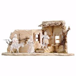 Picture of Harborage cm 10 (3,9 inch) hand painted Ulrich Nativity Scene Val Gardena wooden Statue baroque style