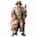 Picture of Herder with Girl cm 8 (3,1 inch) hand painted Ulrich Nativity Scene Val Gardena wooden Statue baroque style