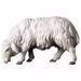 Picture of Sheep eating cm 8 (3,1 inch) hand painted Ulrich Nativity Scene Val Gardena wooden Statue baroque style