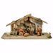 Picture of Ulrich Nativity Set 10 Pieces cm 8 (3,1 inch) hand painted Val Gardena wooden Statues