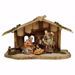 Picture of Ulrich Nativity Set 7 Pieces cm 8 (3,1 inch) hand painted Val Gardena wooden Statues