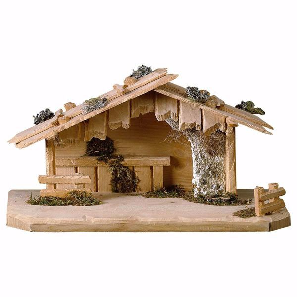 Picture of Austria Stable cm 8 (3,1 inch) for Ulrich Nativity Scene in Val Gardena wood