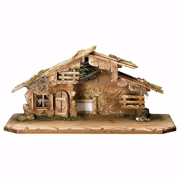 Picture of South Tyrol stable cm 8 (3,1 inch) for Ulrich Nativity Scene in Val Gardena wood