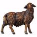 Picture of Black Sheep looking to the right cm 12 (4,7 inch) hand painted Ulrich Nativity Scene Val Gardena wooden Statue baroque style