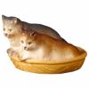 Picture of Cats in the basket Ulrich Nativity 15 cm (5,9 inch) traditional wood